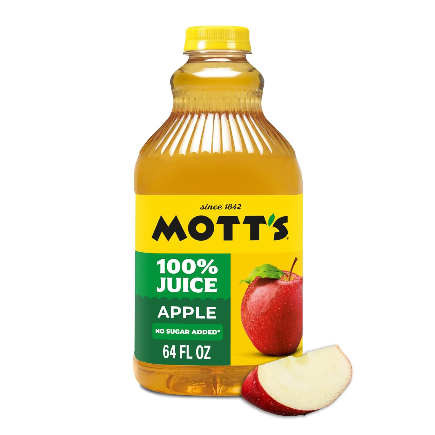 Mott's 100% Original Apple Juice, 64 Fl Oz Bottle (Pack Of 8), 2 Servings Of Fruit Per Cup, 100% Fruit Juice, Gluten-free, Caffeine-free, Kosher, And Contains No Artificial Colors Or Sweeteners