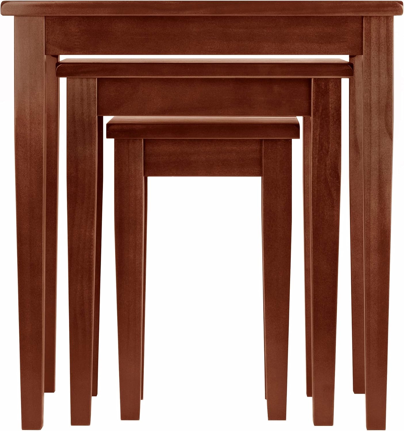 Winsome Regalia Nesting Accent Tables, for Living Room, Walnut, Set of 3