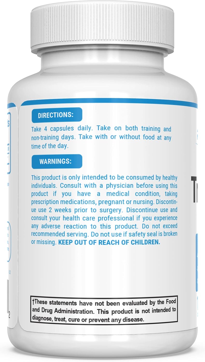PEScience TruCreatine Creatine Monohydrate Pills, Creapure, 120 Capsules | Easy-To-Take Creapure Creatine Capsules, Monohydrate, For Men & Women