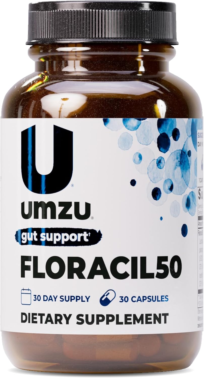 UMZU Floracil50 Probiotic Supplement, 50 Billion CFU, 30 Day Supply | Lactobacillus Acidophilus, Rhamnosus and Plantarum