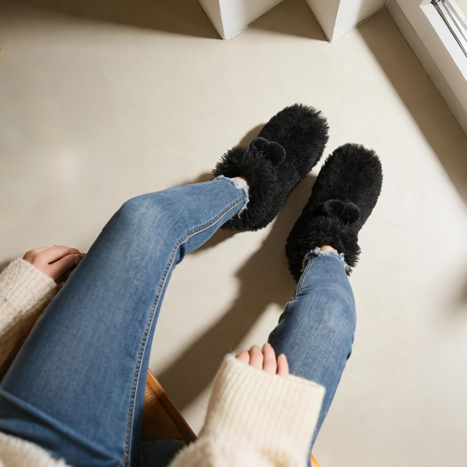 Home Slipper Women's Soft Fleece Plush Warm Indoor House Slipper Boots Shoes