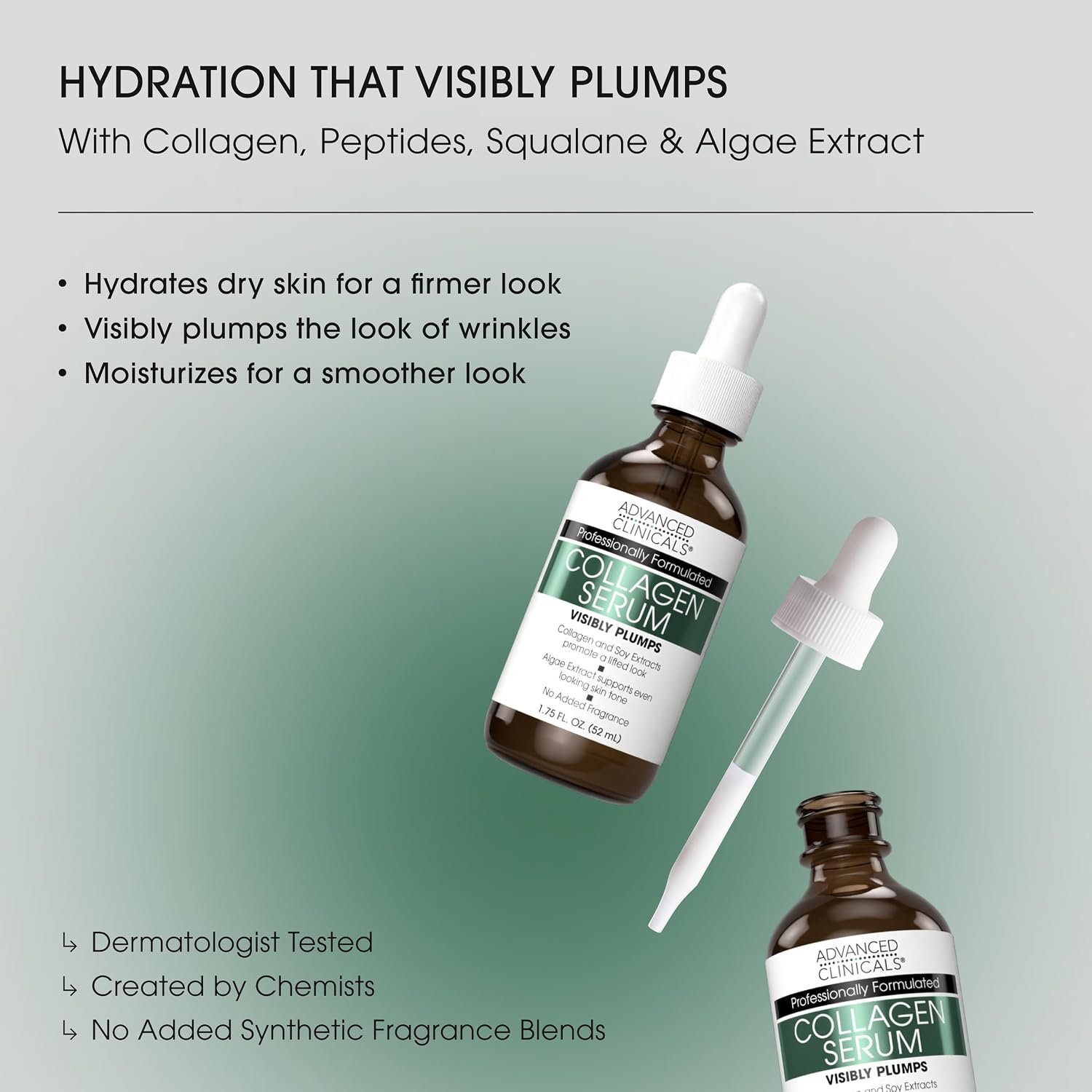 Advanced Clinicals Brightening Vitamin C Serum For Face With Glycolic Acid + Lactic Acid | Vitamin C Eye Serum Face Moisturizer For Improving Look Of Dark Spots & Uneven Complexion, 1.75 Fl Oz