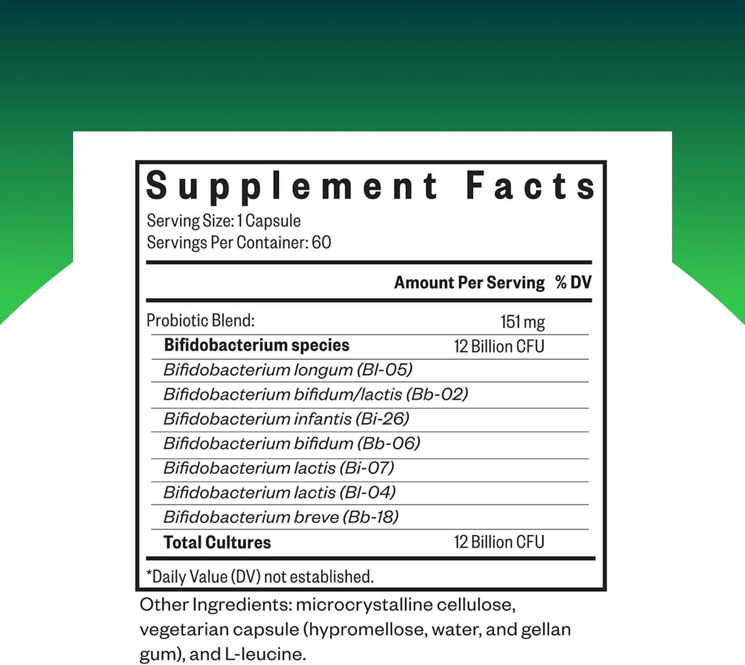 Seeking Health ProBiota Bifidobacterium, 60 Capsules, Probiotic Supplement for Digestive Health, Bifido Only, Vegan- and Vegetarian-Friendly
