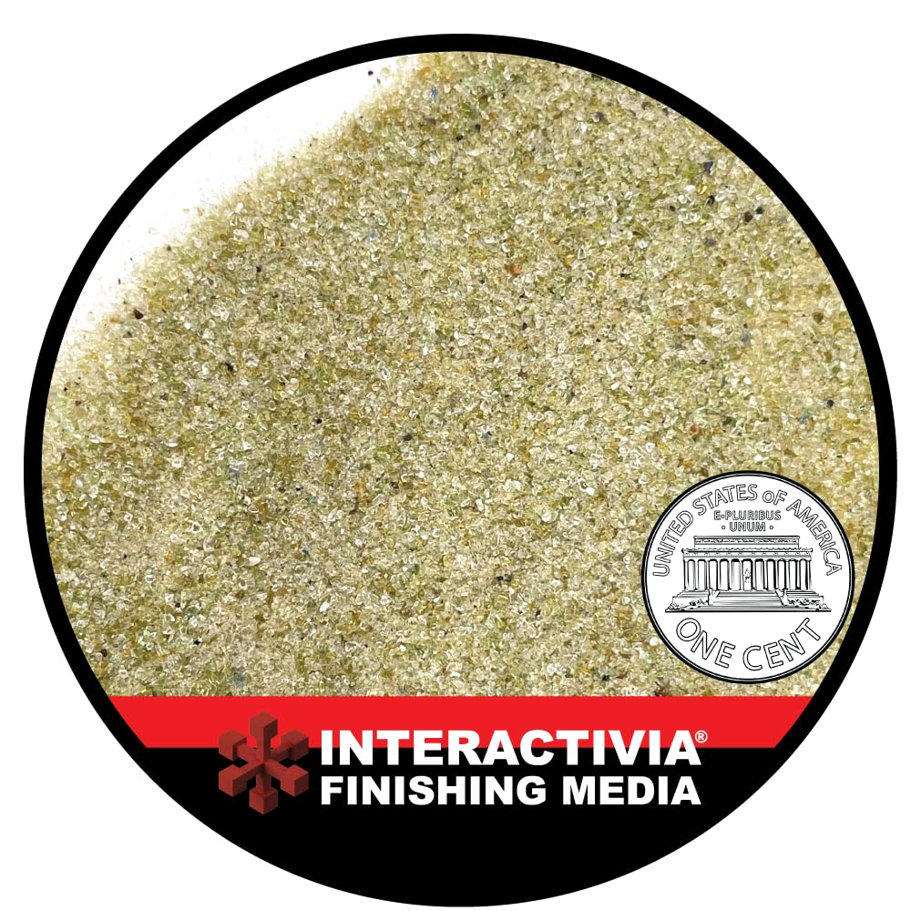 30-60 Grit (#50) Crushed Glass Abrasive - 19 lb or 8.6 kg - Blasting Abrasive Media (Medium) #50 Mesh - 559 to 254 Microns - for Blast Cabinets Or
