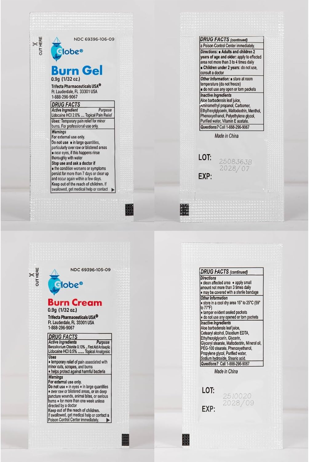 MFASCO Antiseptic Wound Care Travel Pack | 39 Piece First Aid Kit Refill | BZK, Antiseptic Wipes, Sting Relief, Wound Ointment | Essential First Aid Supplies | Refill Personal First Aid Kits