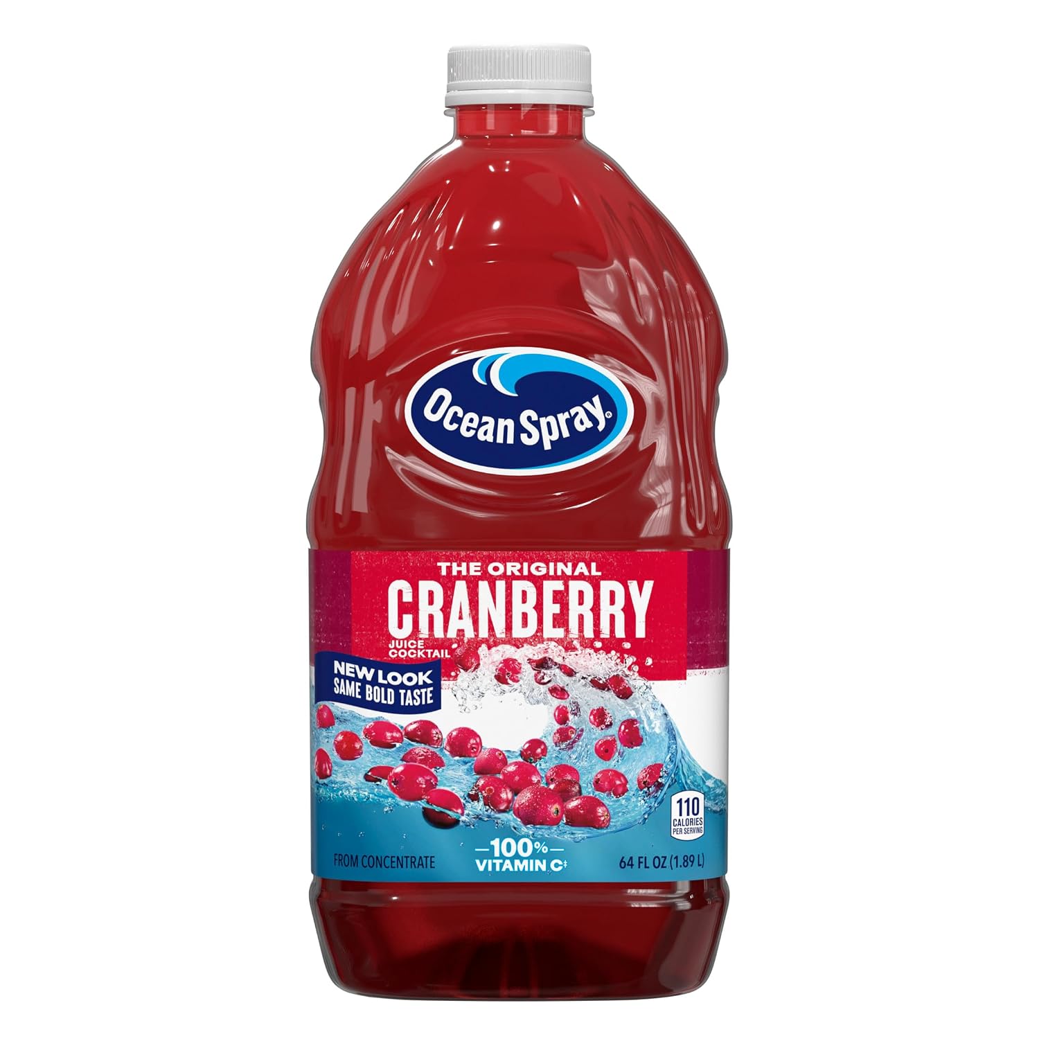 Ocean Spray® Cran-Apple™ Juice Drink, 64 Ounce Bottle, 8 Count | Ocean Spray® Cran-Apple™ Juice Drink, Made with Real Fruit Juice, 64 Fluid Ounce Bottle