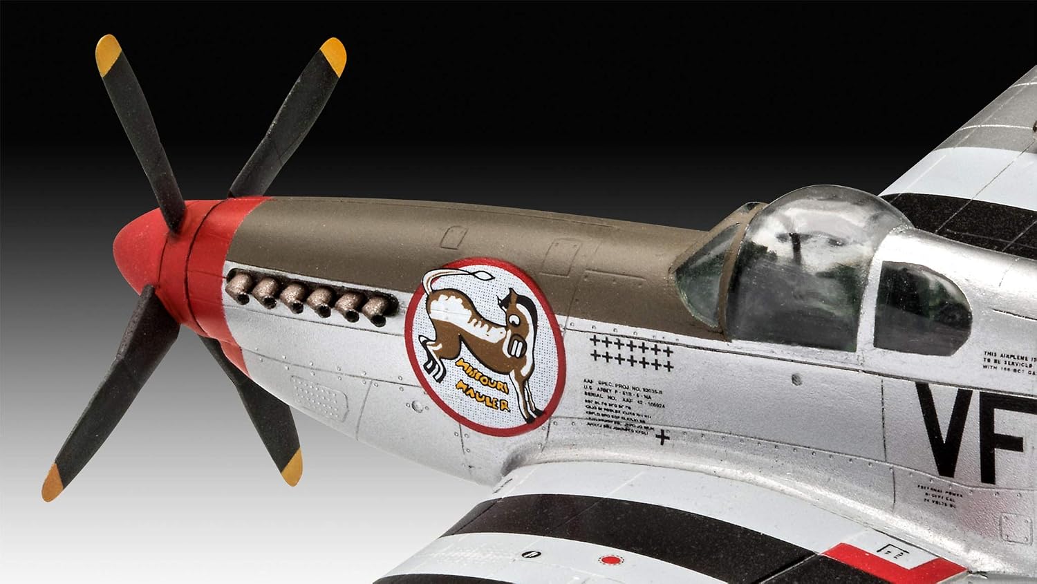 Revell RV03711 03711 Combat Set Me262 & P-51B Mustang Plastic Model kit 1:72 Scale, Unpainted