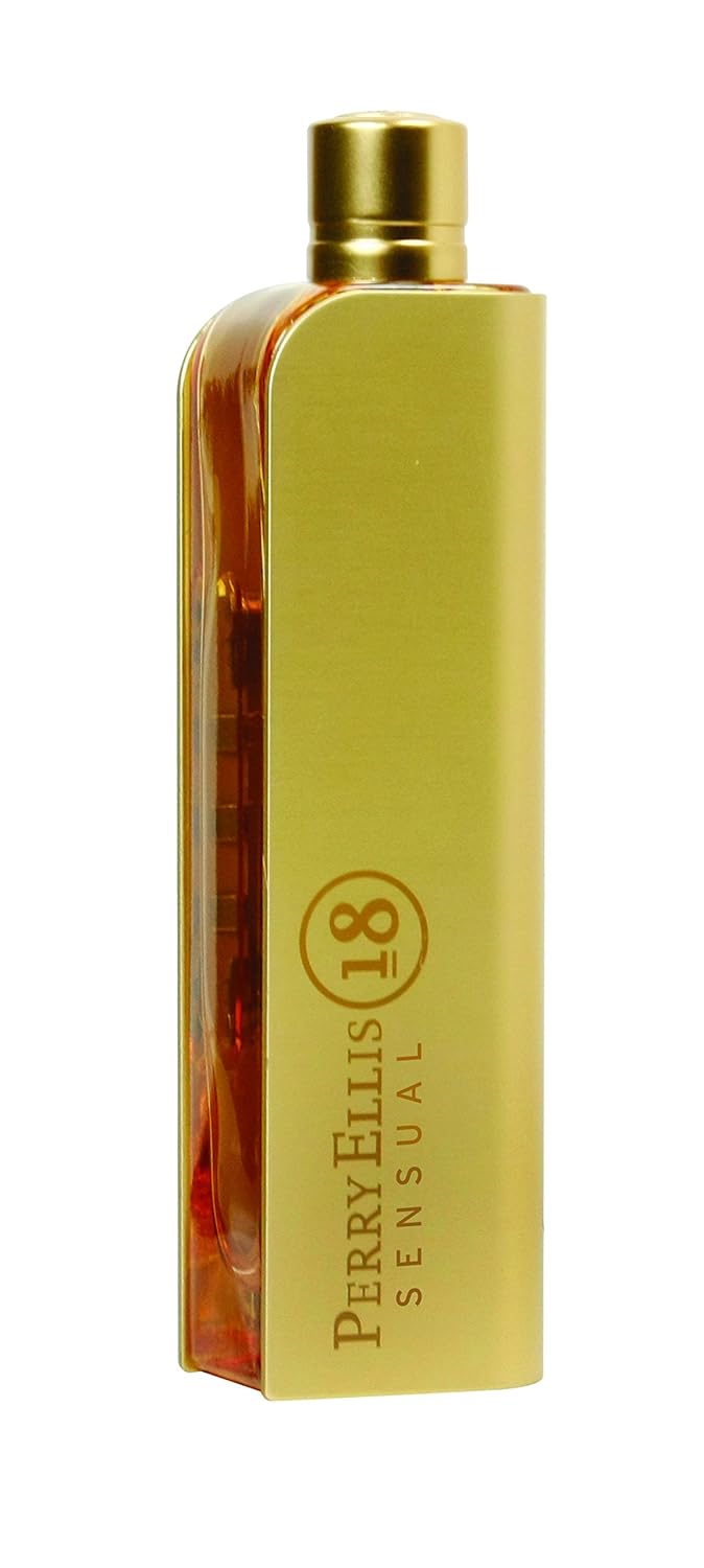 Perry Ellis 18 Sensual Eau de Parfum Spray for Women, 3.4 Oz | Perfumes for Women, Women's Fragrances with Notes of Fruit and Vanilla, Long Lasting Vanilla Perfume, Full-Size Bottle