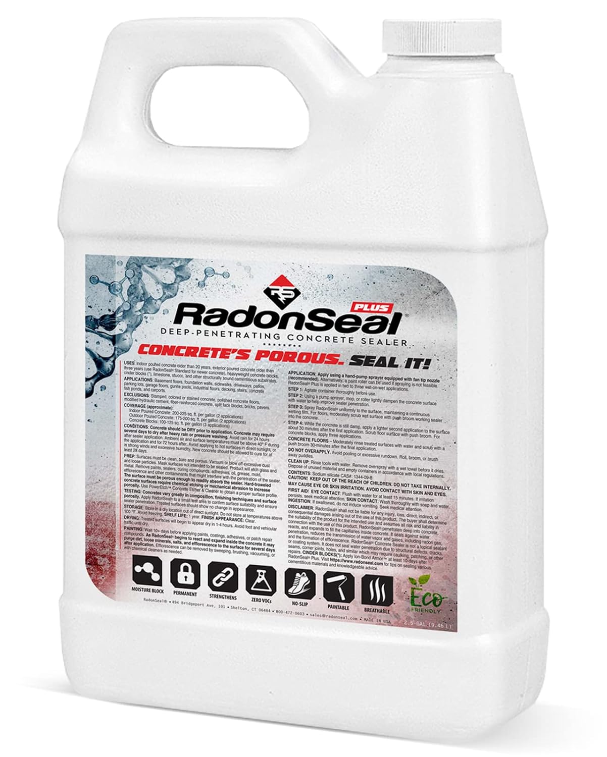 Plus Concrete Sealer – Deep Penetrating Waterproofing for Basement Floors
