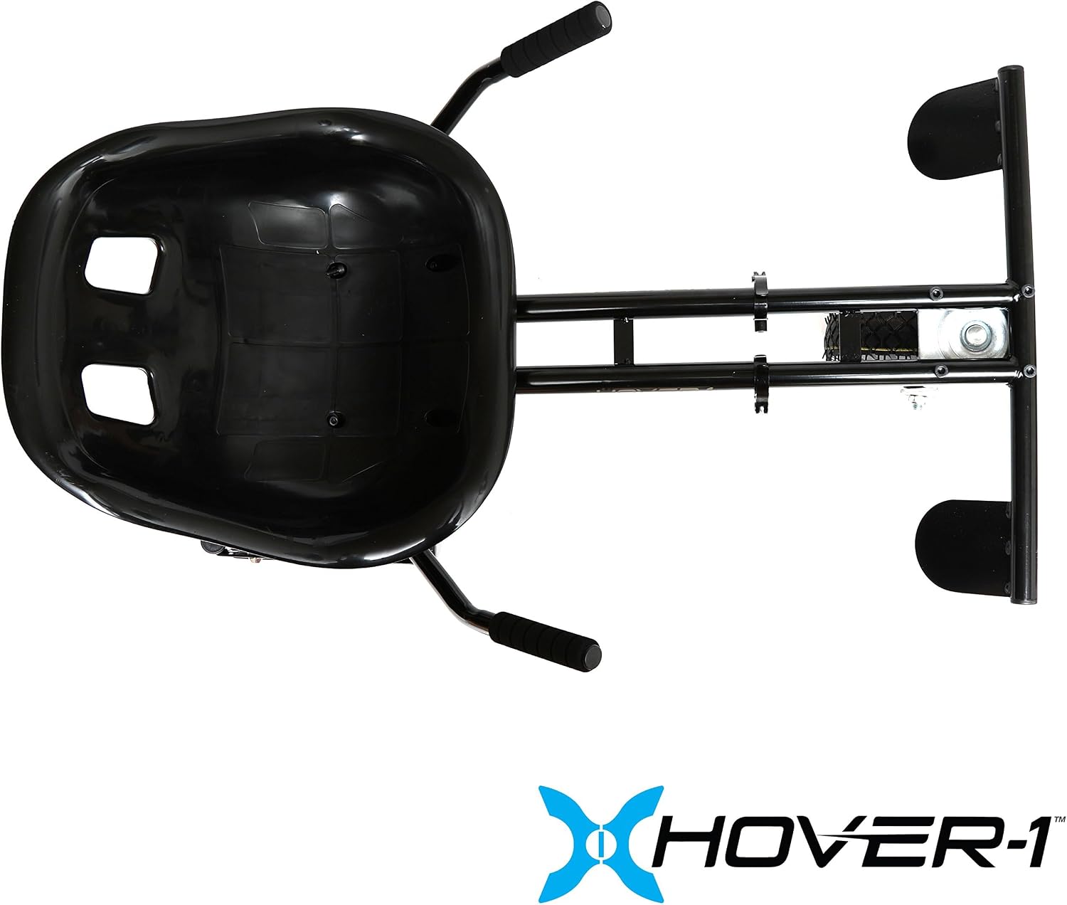 Hover-1 Buggy Hoverboard Attachment - Compatible with Most 6.5" & 8" Electric Hoverboards, Hand-Operated Rear Wheel Control, Adjustable Frame & Straps