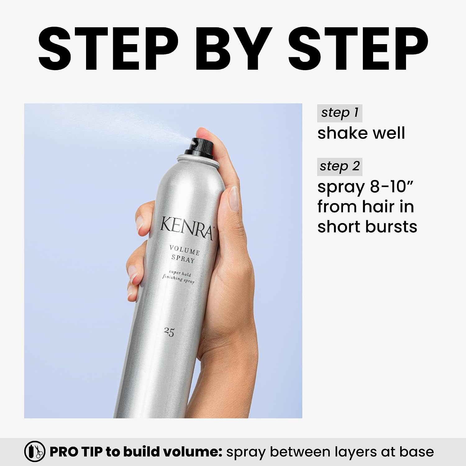 Kenra Professional Volume Spray 25 | Super Hold Finishing & Styling Hairspray | Flake-free & Fast-drying | Wind & Humidity Resistance | All Hair Types