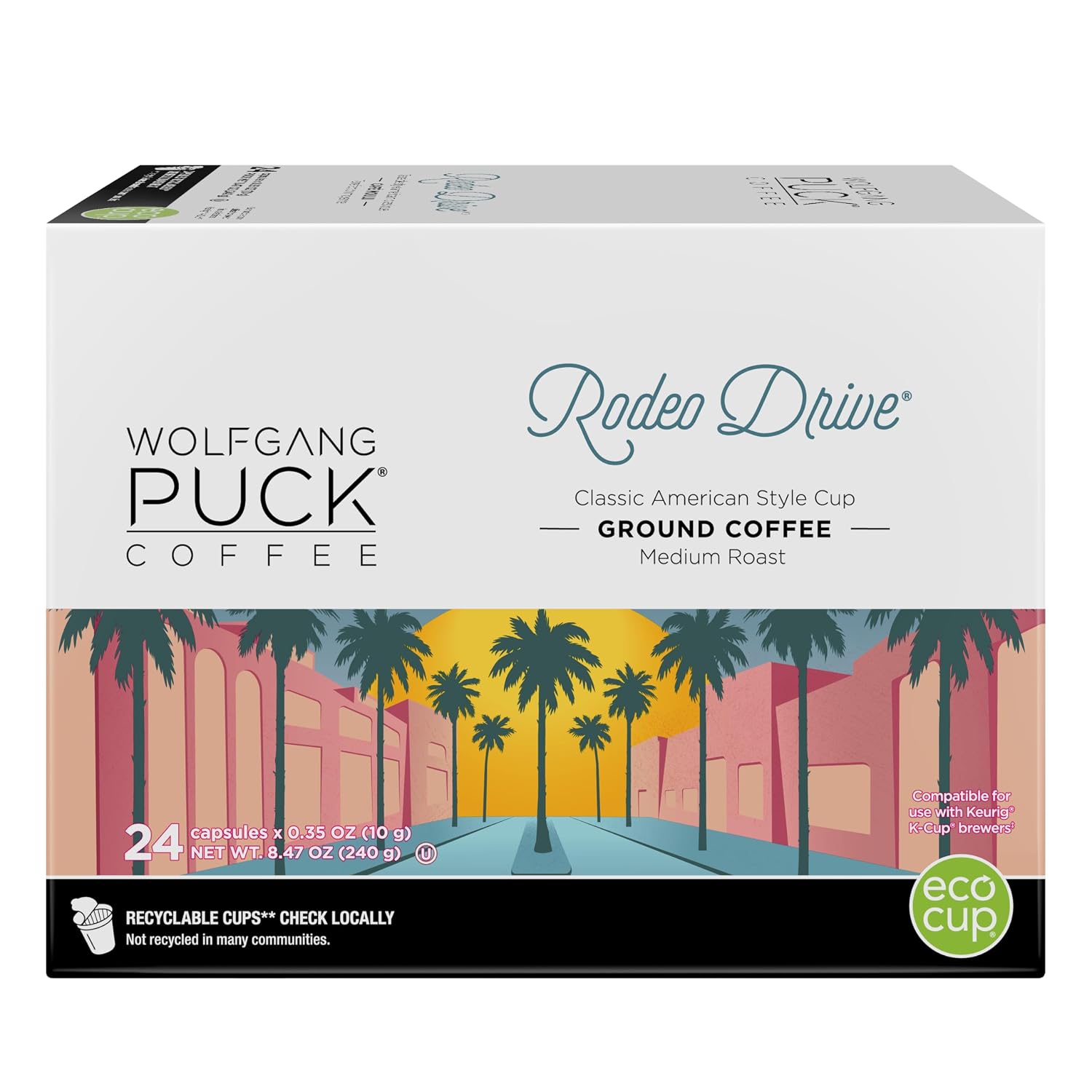 Wolfgang Puck Coffee Single Serve Capsules, Compatible with Keurig K-Cup Brewers, Hawaiian Hazelnut, 24 Count