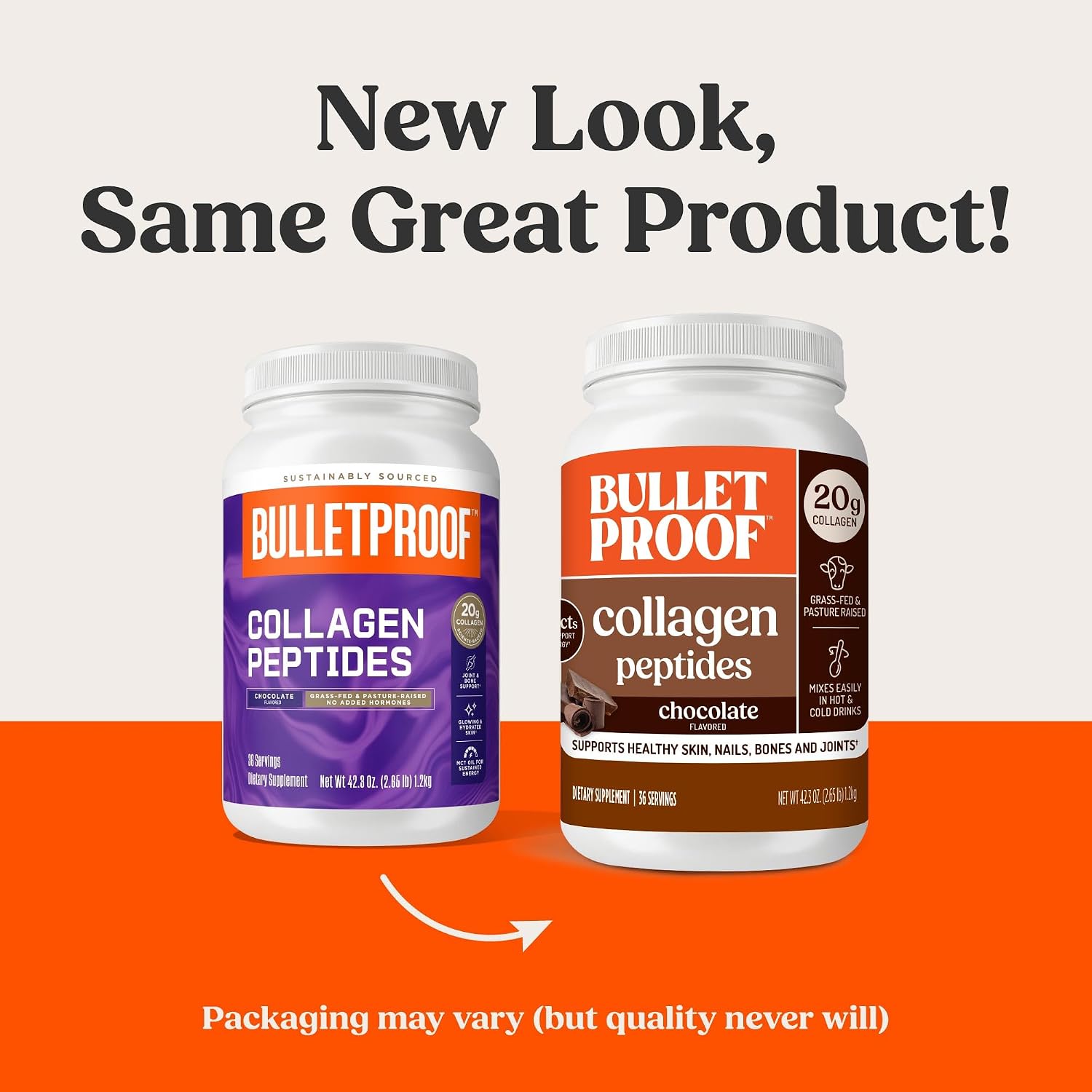 Bulletproof Unflavored Collagen Peptides Protein Powder, 17.6 oz | 20g Grass-Fed Pasture-Raised Collagen Protein and Amino Acids for Skin, Bones and Joints