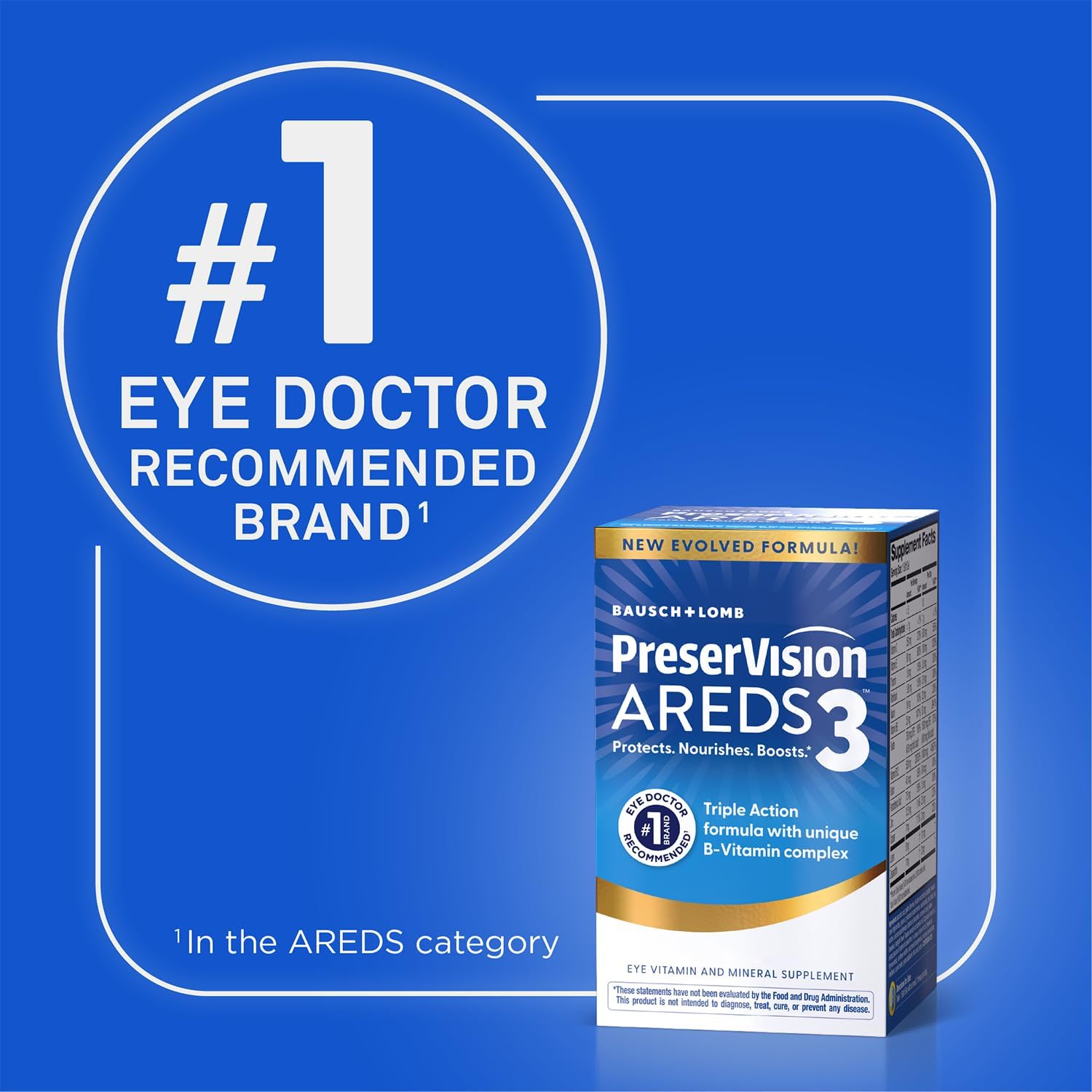 PreserVision AREDS 2 Eye Vitamins, #1 Eye Doctor Recommended Brand, Lutein and Zeaxanthin Supplement with Vitamin C, Vitamin E, Zinc, and Copper, 60 Softgels (Minigels)