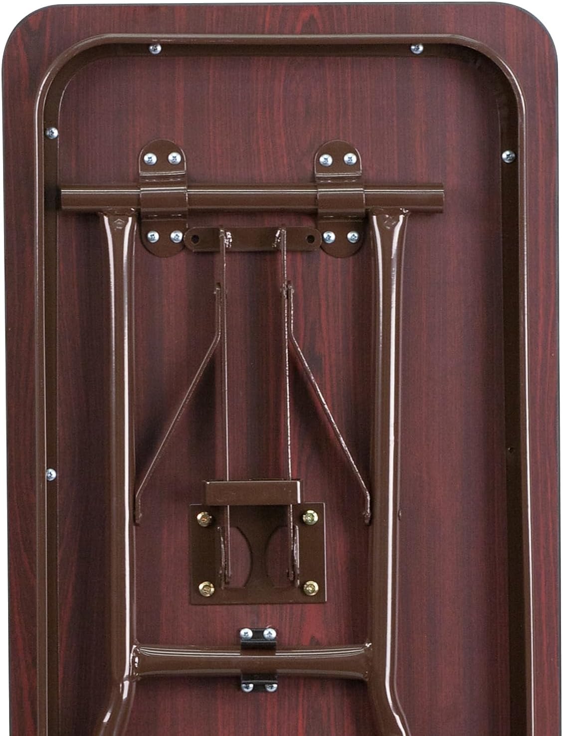 Flash Furniture 5 ft Laminate Folding Training Table, Mahogany | Durable Construction, Commercial Use