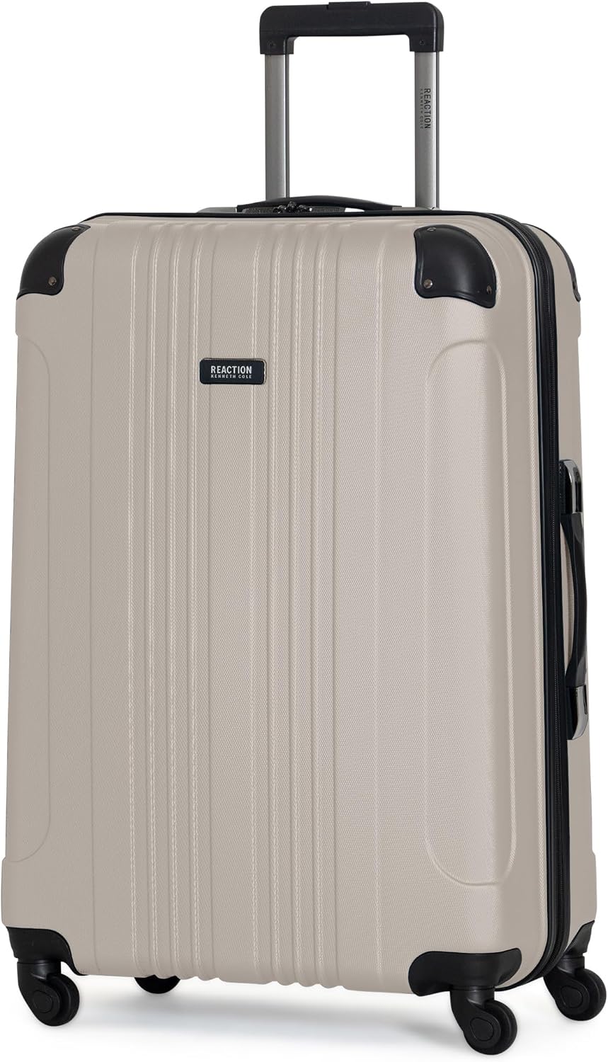Kenneth Cole REACTION Out of Bounds Lightweight Hardshell 4-Wheel Spinner Luggage, Teal, 20-Inch Carry On