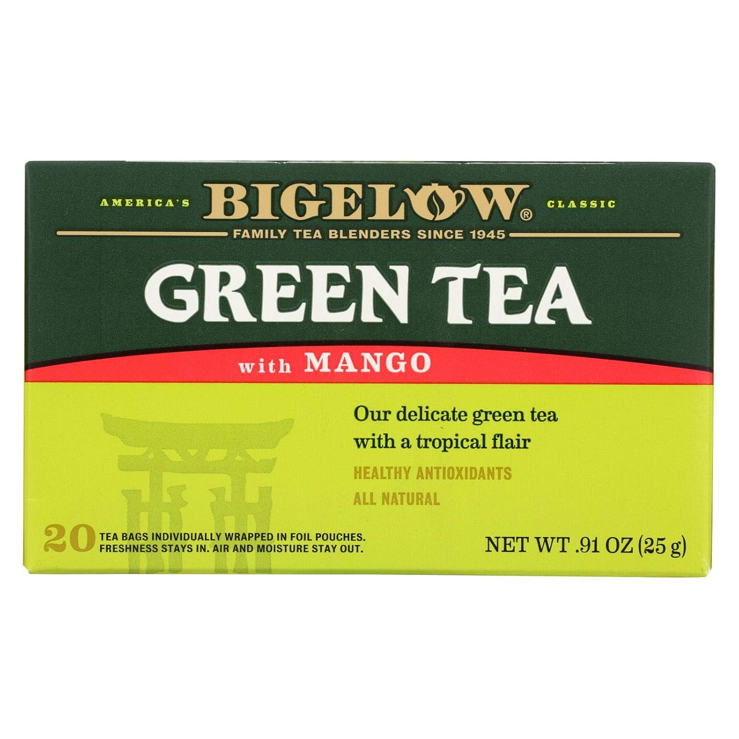 Bigelow Tea Classic Green Tea Bags, 40 Count (Pack of 6)