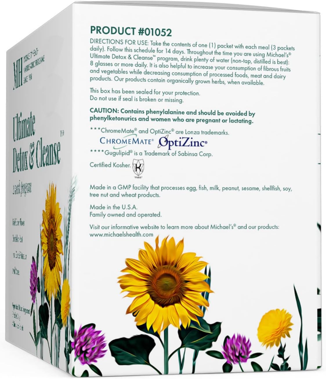 MICHAEL'S Health Naturopathic Programs Ultimate Detox & Cleanse 2 Week Program - 42 Individual Packets - Kosher - 14 Servings