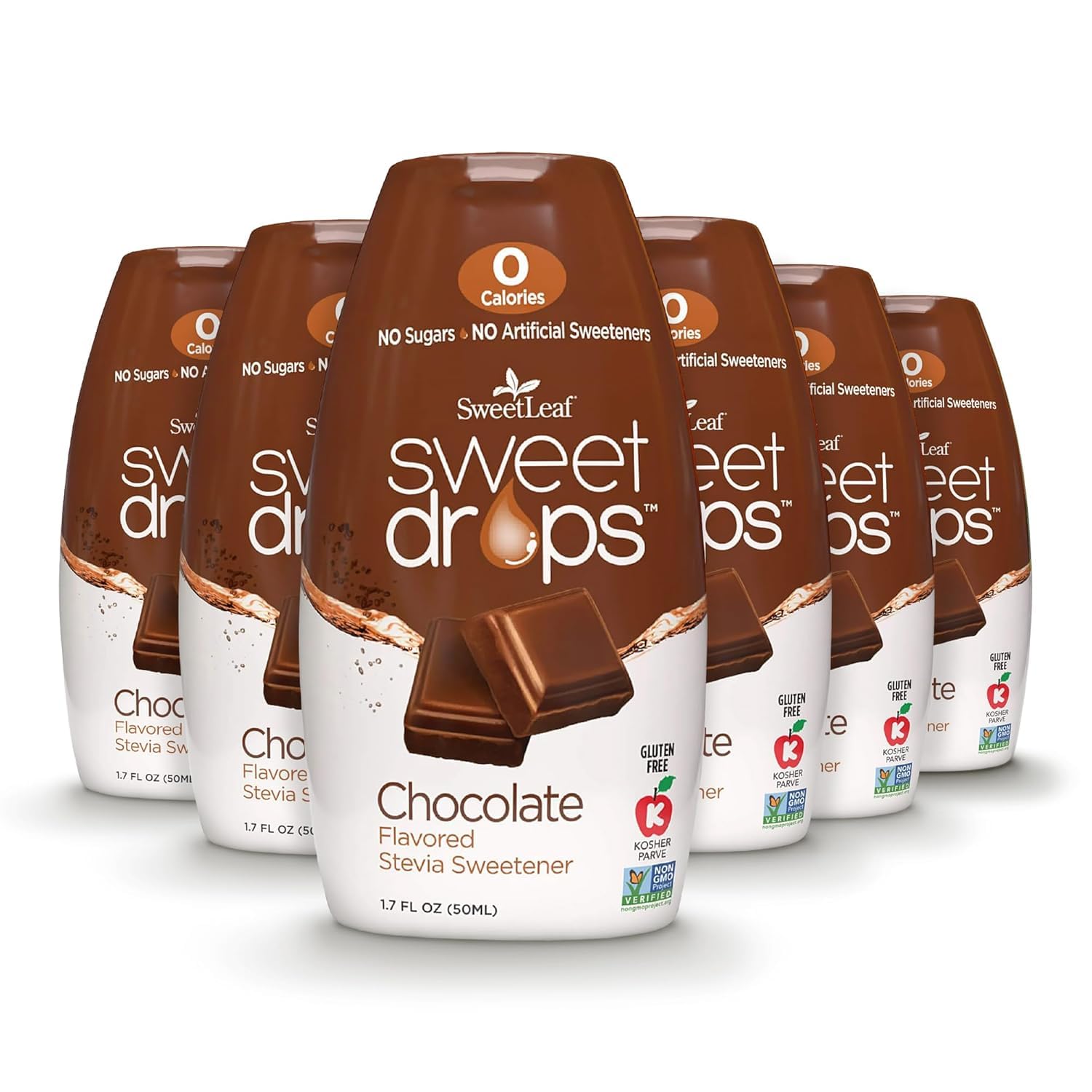 SweetLeaf Stevia Drops Liquid Sweetener, Variety Pack - 1.7 Fl Oz, 4 Pack | Sweet Drops, Stevia Leaf Extract, Zero Calorie, No Erythritol, Sugar Substitute