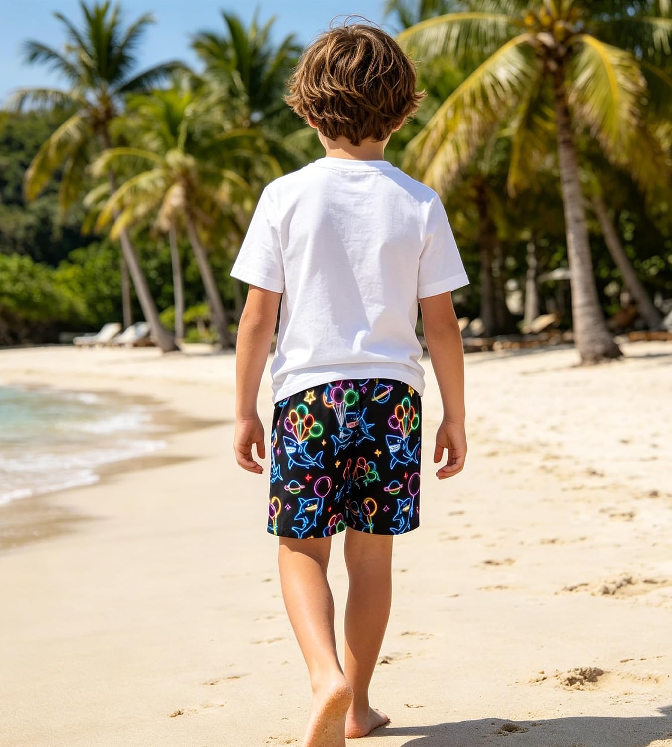 BFUSTYLE Boys Swim Trunks Mesh Lining Kids Bathing Suit 5-14 Years Shorts