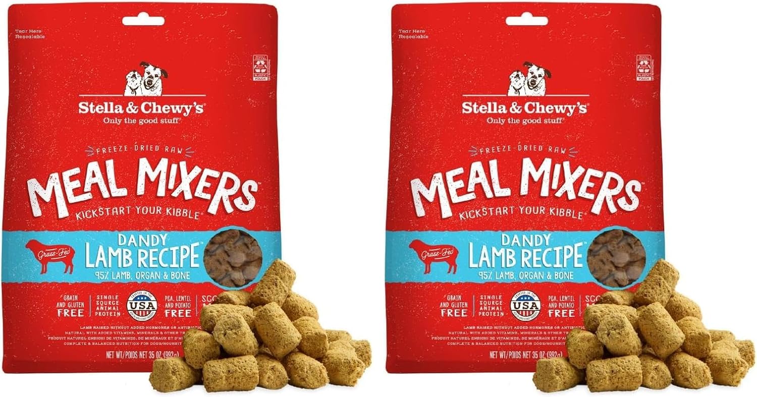 Stella & Chewy's Freeze-Dried Raw Chicken Meal Mixers- Dog Food Topper and Mixer - Made with 95% Cage-Free Chicken, Organs & Bone - Perfect for Picky Eaters - Grain-Free - 3.5oz