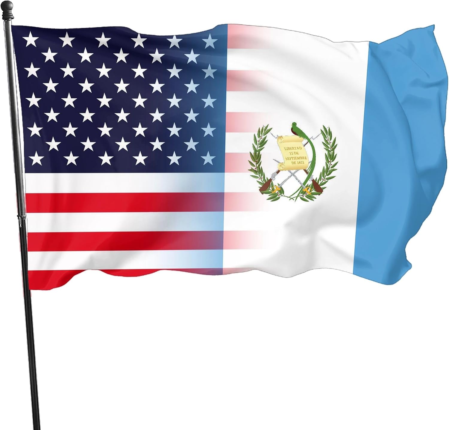 Nicaragua Nicaraguan And American Flag America USA 3x5 Ft Indoor Outdoor Decor Banner National Flags for Garden Yard Car Outside Decoration