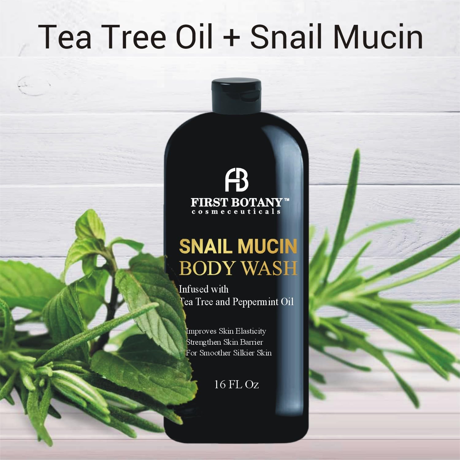 Tea Tree Eucalyptus Body Wash & Skin Cleanser for Women & Men, 16 Fl Oz