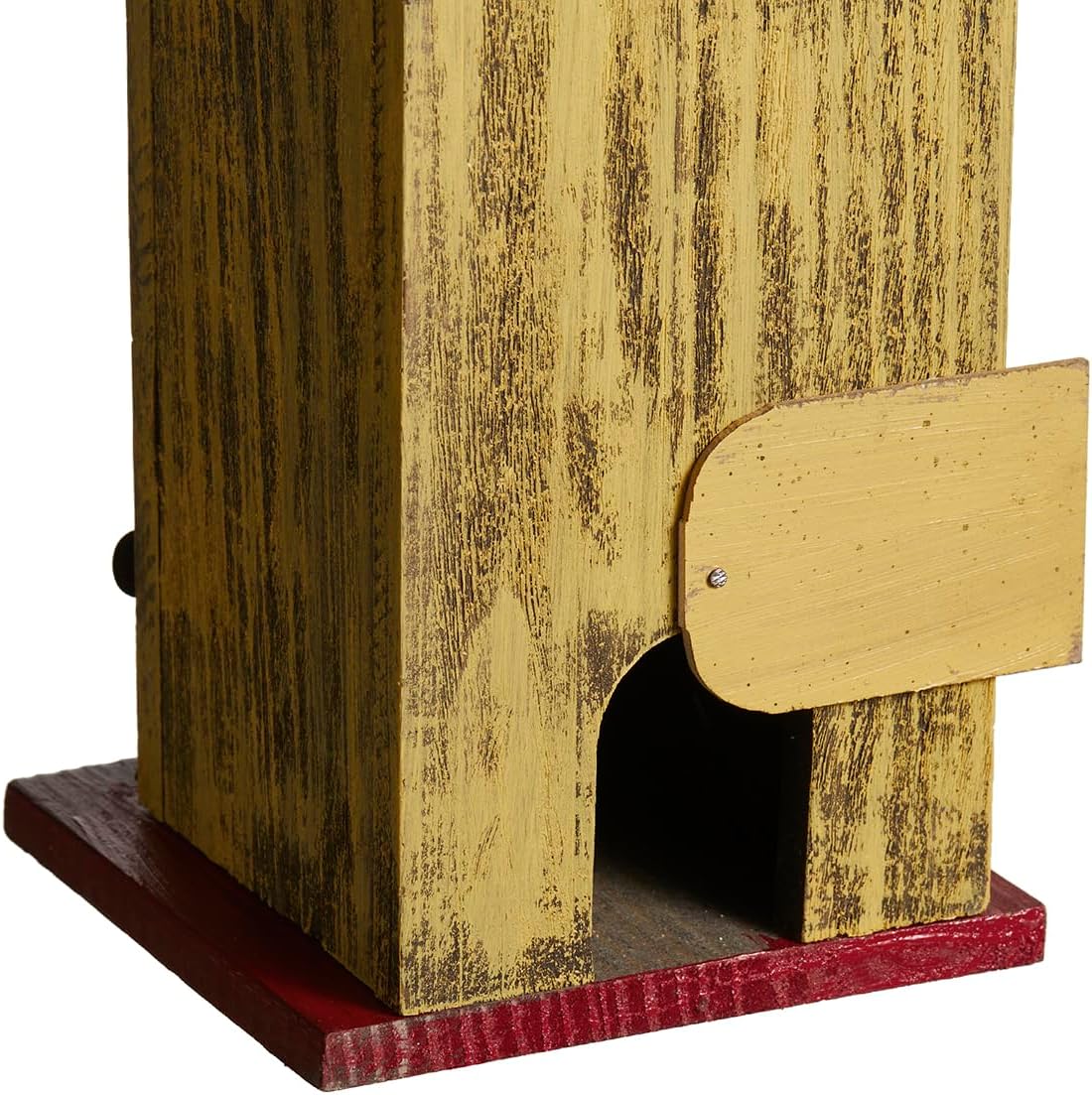 Glitzhome 14" H Hanging Distressed Wooden Church Birdhouse Garden Decor