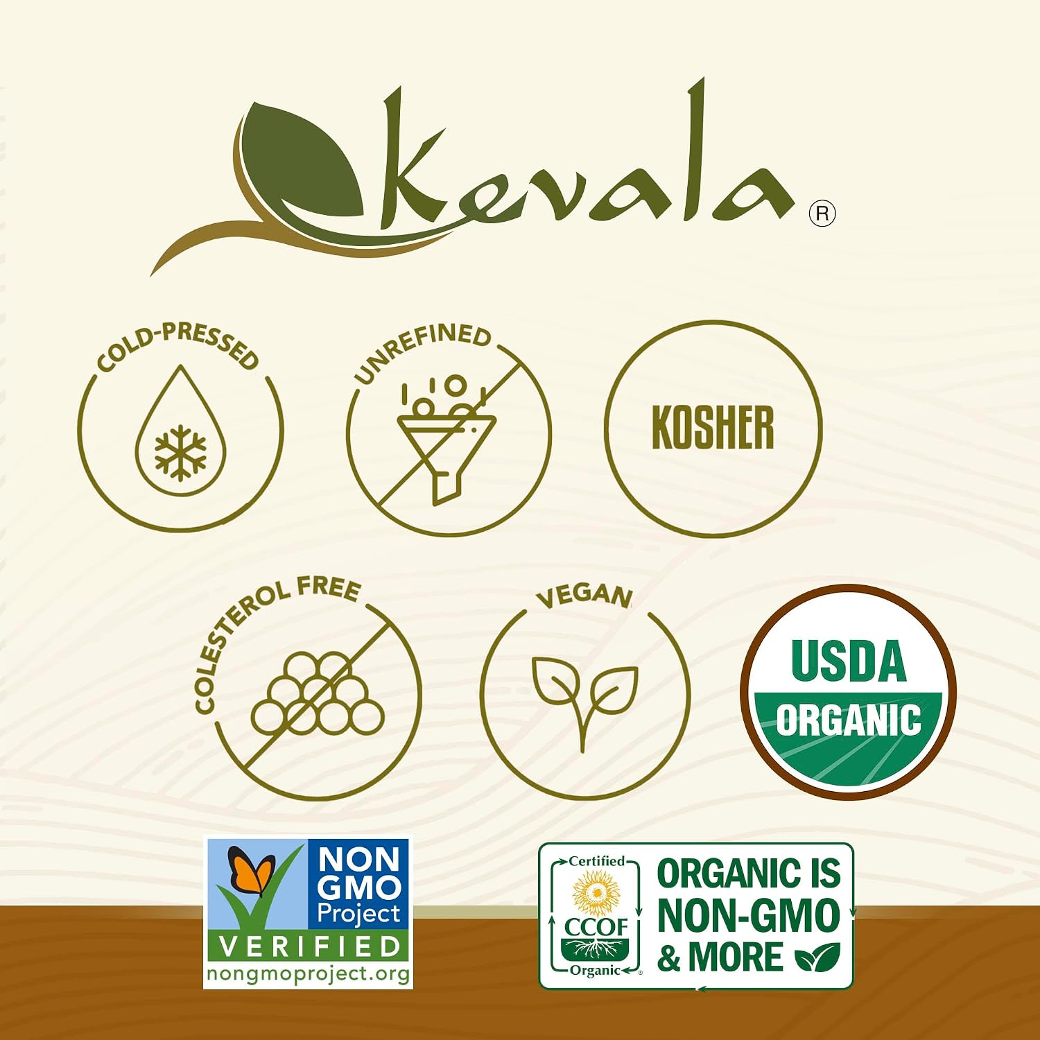 Kevala Organic Toasted Sesame Oil - 1 gal, Made with Organic Sesame Seeds | Medium Smoke Point Suitable for Light Roasting and Stir-Frying, Kitchen Pantry Essential Vegetable Oil, Salad Dressing Base