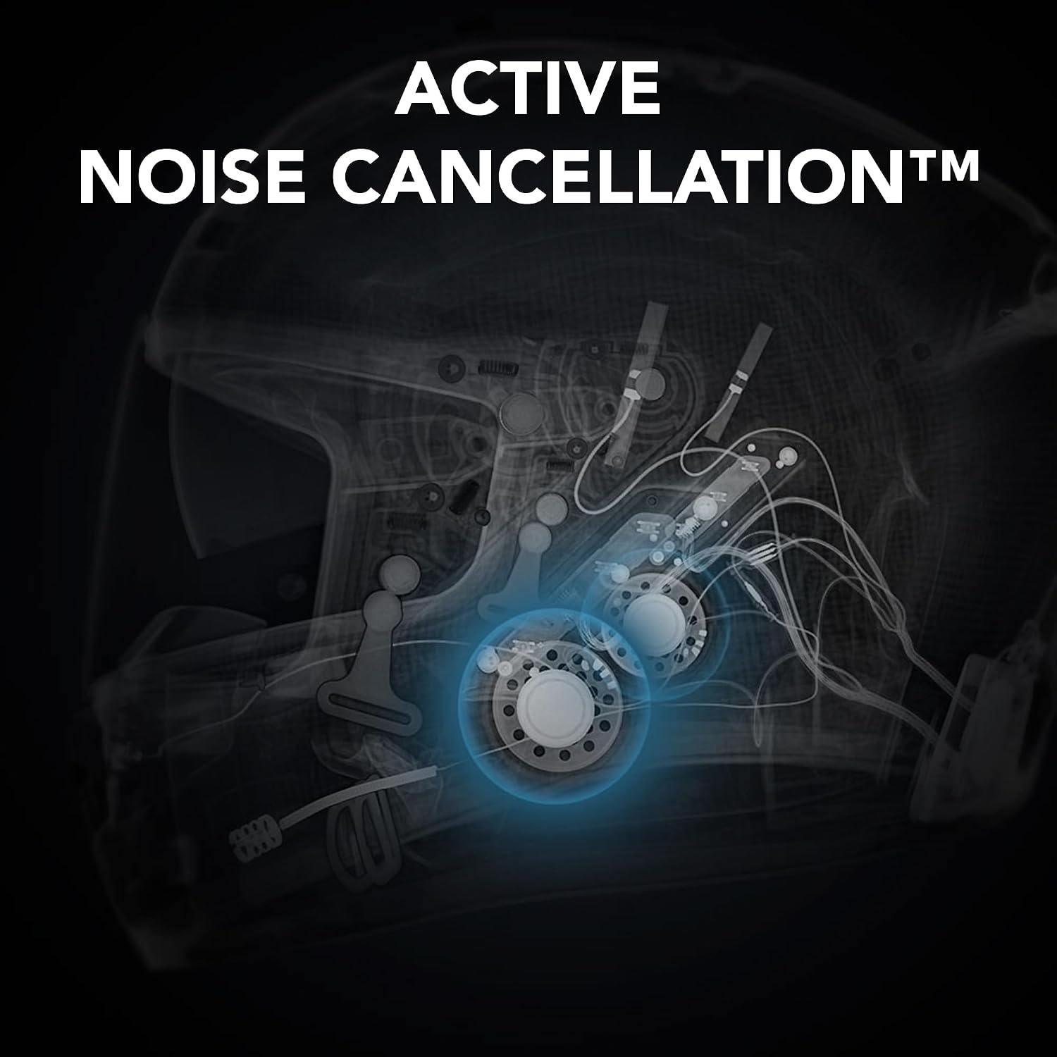 Sena Phantom and ANC Full Face Smart Motorcycle Helmet with Integrated Communications, LED Lighting, and 2nd Generation Sound by Harman Kardon