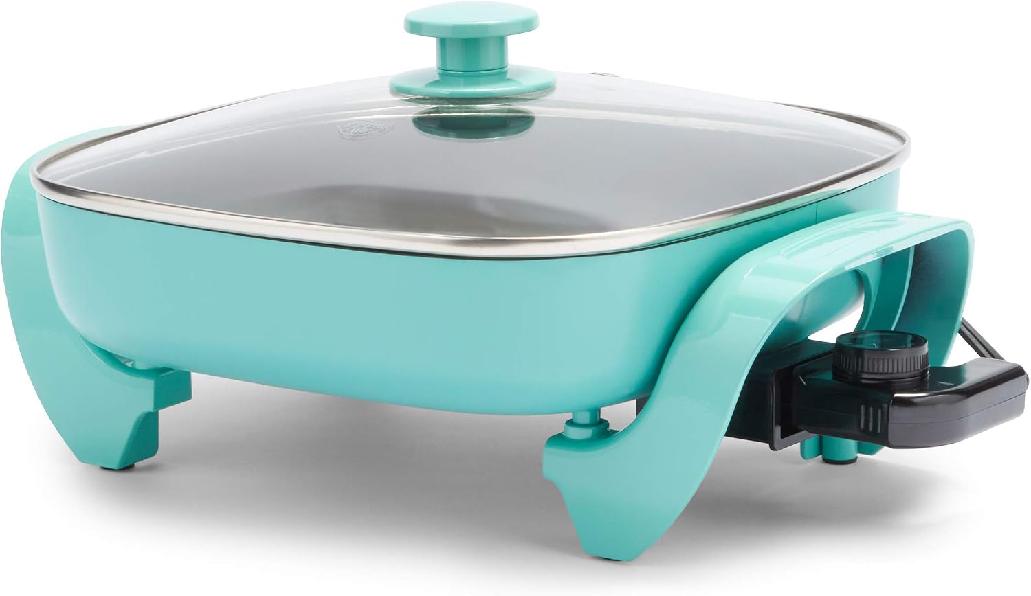 GreenLife 12" 5QT Electric Skillet, Turquoise