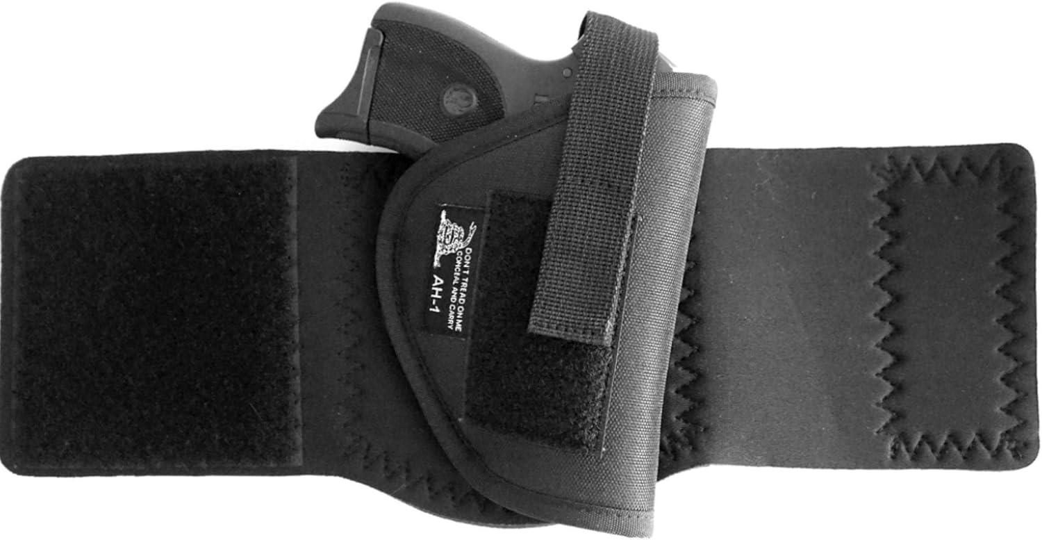 DTOM AH1 Neoprene and Nylon Ankle Holster for Glk 26/27 / 29/30 / 40, Ruger LC9 and and Many Others