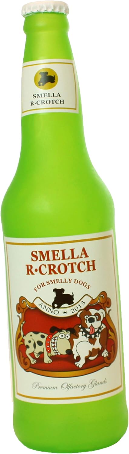 SILLY SQUEAKERS Tuffy Beer Bottle Dog Toy: Squeaky Dog Toy, Washable and Floats, Vinyl