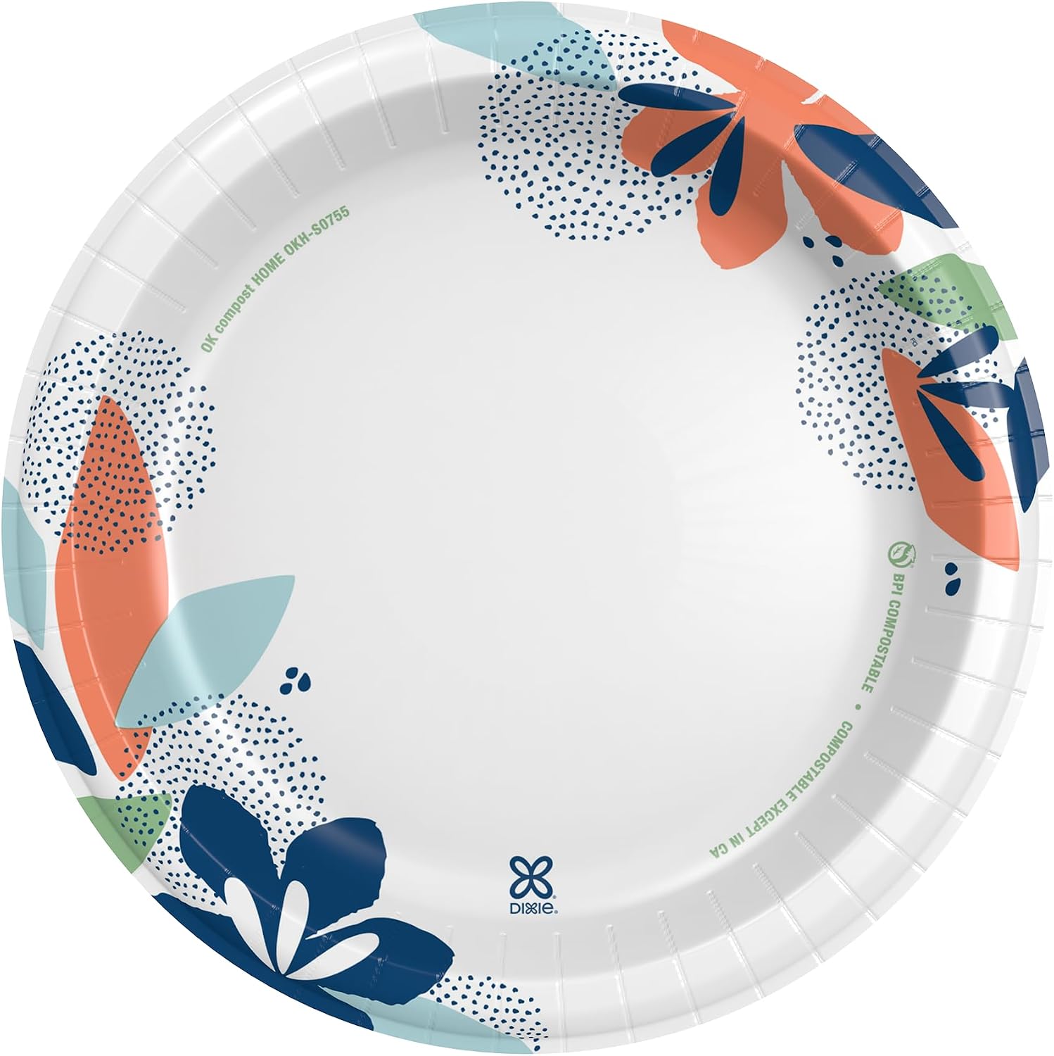 Dixie Large Paper Plates, 10 Inch, 54 Count, 2X Stronger, Microwave-Safe, Soak-Proof, Cut Resistant, Disposable Plates For Everyday Breakfast, Lunch, & Dinner Meals