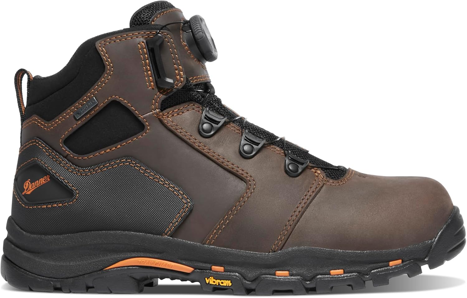 Danner Vicious Composite Toe Work Boots for Men, Waterproof, ASTM Approved | Composite Toe Boots for Men, For Electrical Hazard Work, Slip Resistant Grip, TPU Shank, Construction Boots