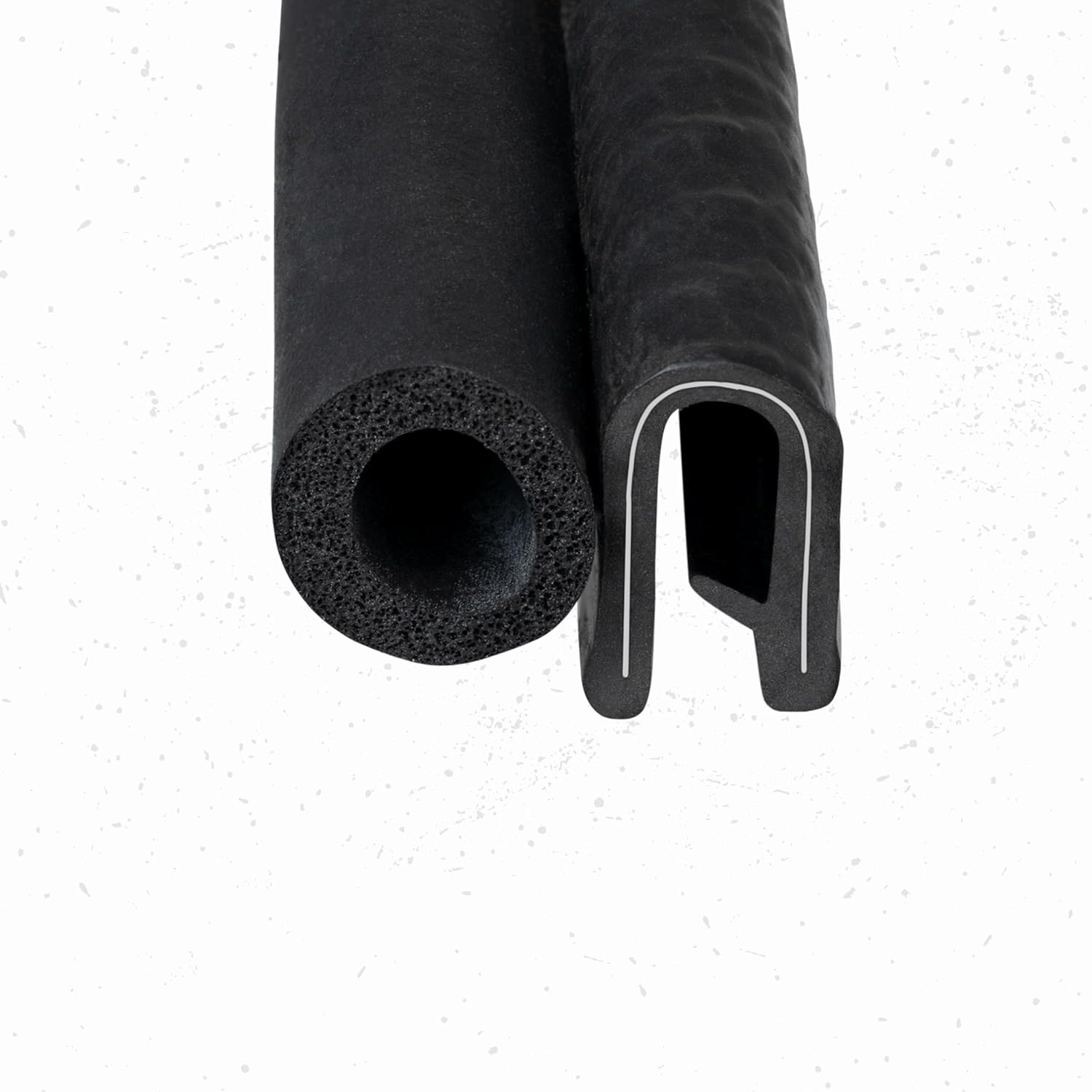 Trim Seal with Side Bulb, Bulb Diameter 3/8 Inch, Fits Edge 1/16 Inch - Length 25 Feet (7.65 Meters)