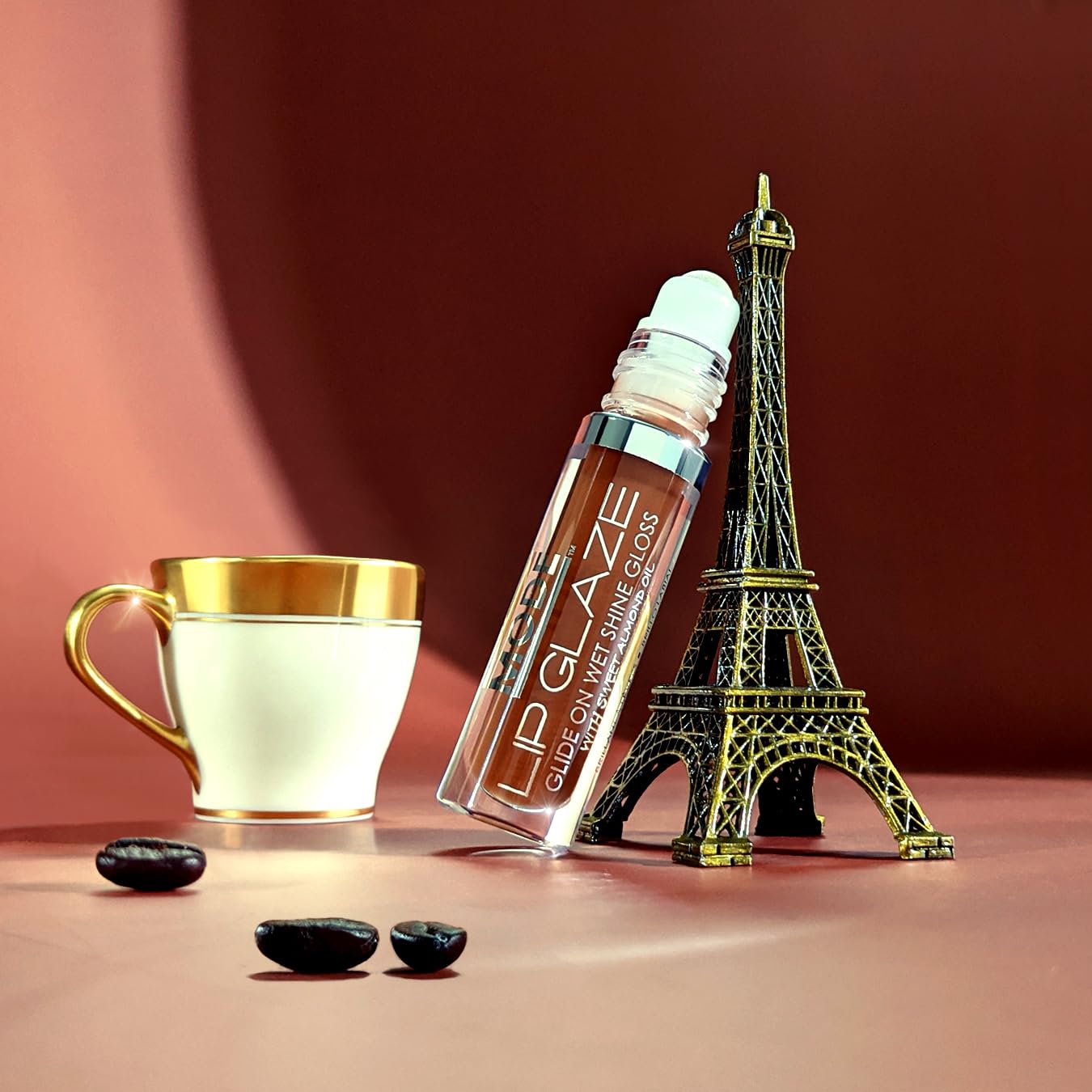 MODE Lip Glaze Cotton Candy Flavored Lip Gloss, Hydrating Sheer Wet Shine, Skincare Fruit Oils