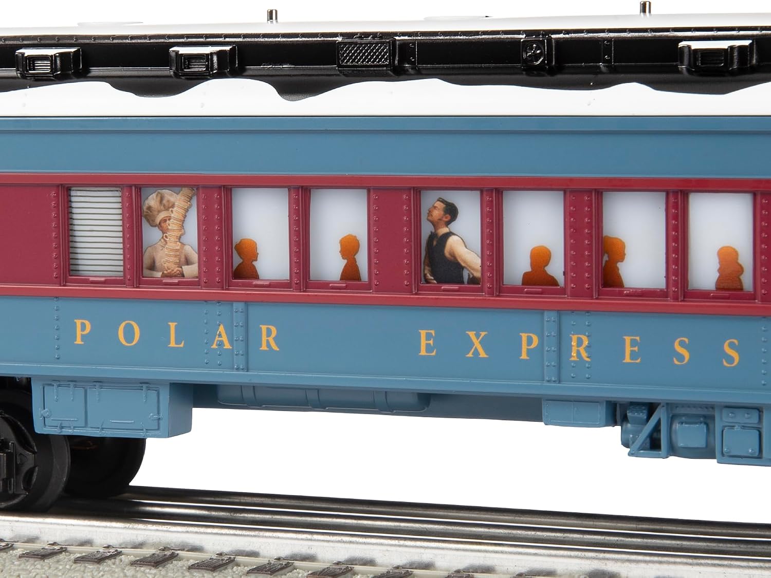Lionel The Polar Express Hot Chocolate Train Car, O Gauge Model Train Car with Lighted Interior, Operating Couplers, Window Silhouettes & Snow Detail