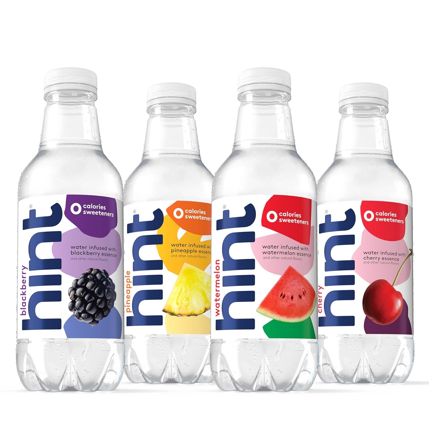 Hint Flavored Water Zero Sugar 0 Calories - Pineapple 16 FL Oz (12 pack) | Crisp, refreshing water, fruit flavors. 0 calories, 0 sugar, 0 sweeteners. Hydration for wellness. Gluten-free, Kosher, Vegan