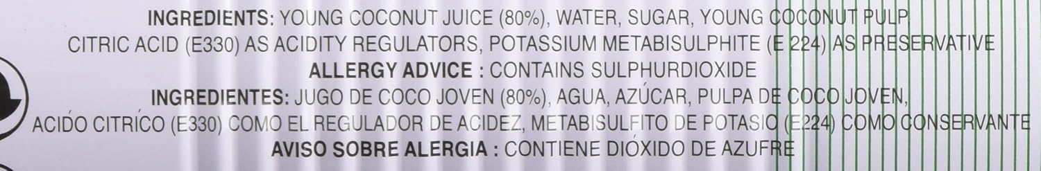 Foco Coconut Juice, 17.6 Fl Oz, Pack of 12