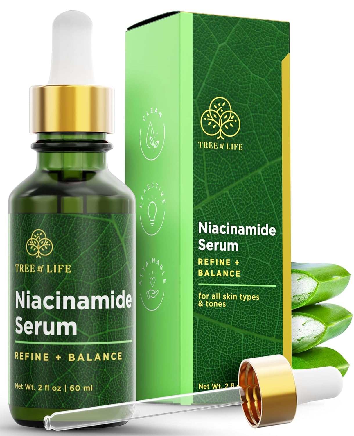 Tree of Life Vitamin C Serum for Face - Brightening and Hydrating Face Oil for Dark Spots and Fine Lines - Suitable for Sensitive Skin - Dermatologist Tested Skin Care - 1 Fl Oz | Brightening Vitamin C serum for face. Hydrating face oil that targets dark…