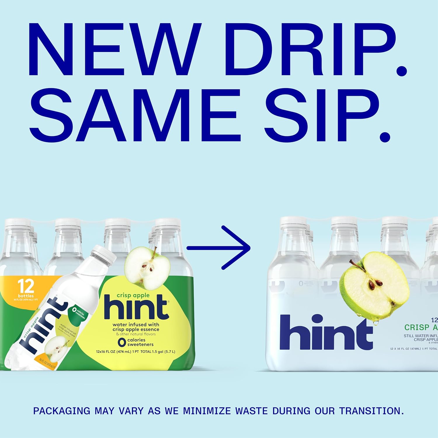 Hint Flavored Water Zero Sugar 0 Calories - Pineapple 16 FL Oz (12 pack) | Crisp, refreshing water, fruit flavors. 0 calories, 0 sugar, 0 sweeteners. Hydration for wellness. Gluten-free, Kosher, Vegan