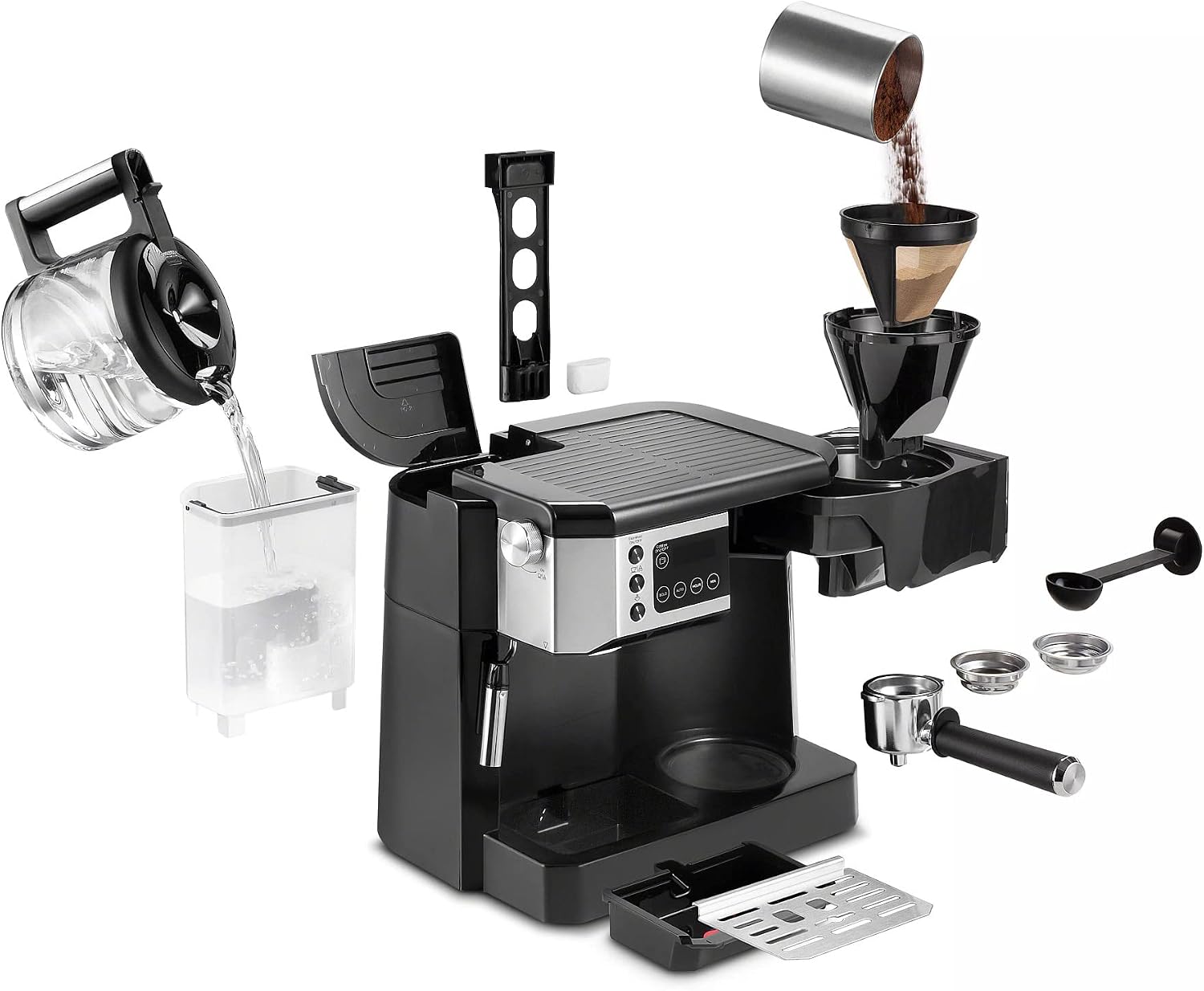 De'Longhi COM530M All-In-One Combination Coffee and Espresso Machine, 47 ounces