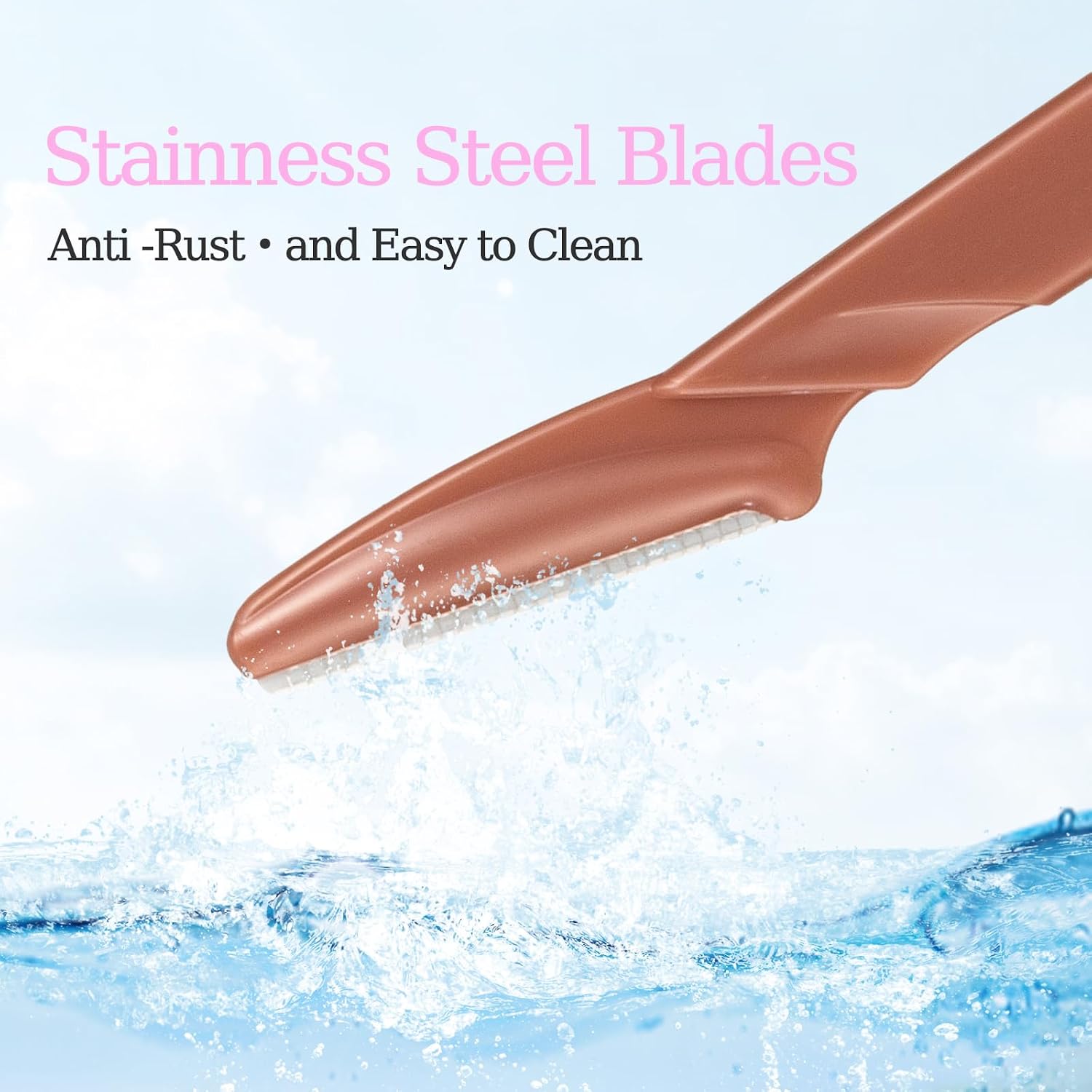40pcs Dermaplane Razor for Women Face, Stainless Steel Eyebrow Razor