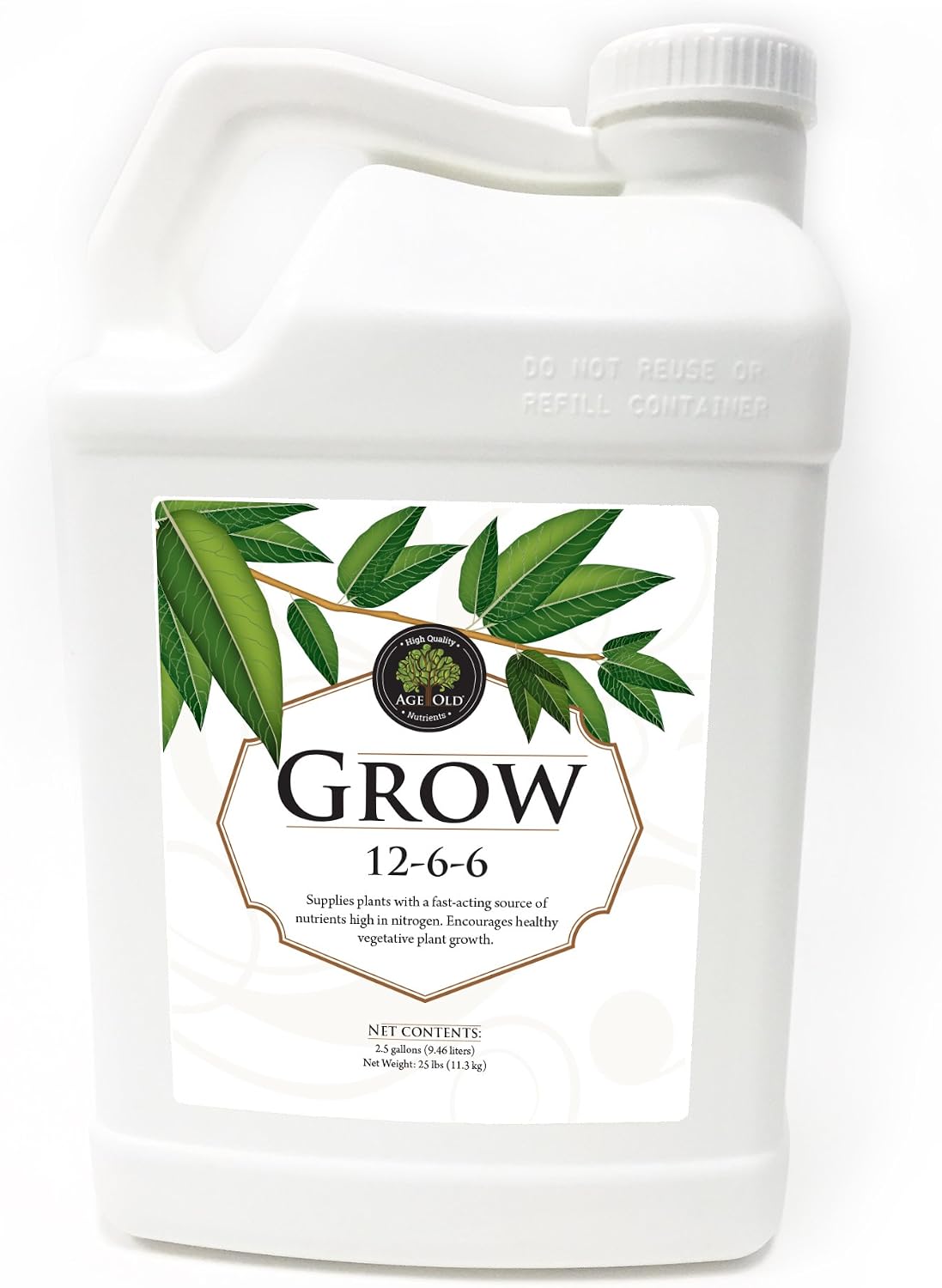 Grow Natural Based Liquid Fertilizer, 32-Ounce