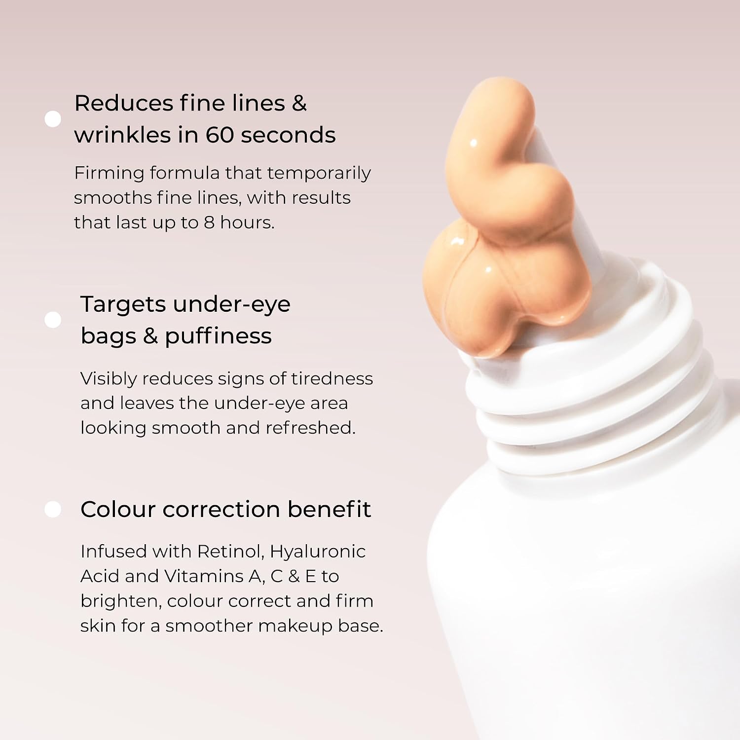 WUNDER2 Wunderlift Instant Eye Tightening Serum, Temporary Firming & Lifting Treatment in 60 Seconds, Reduces Under-Eye Bags, Dark Circles, Puffiness