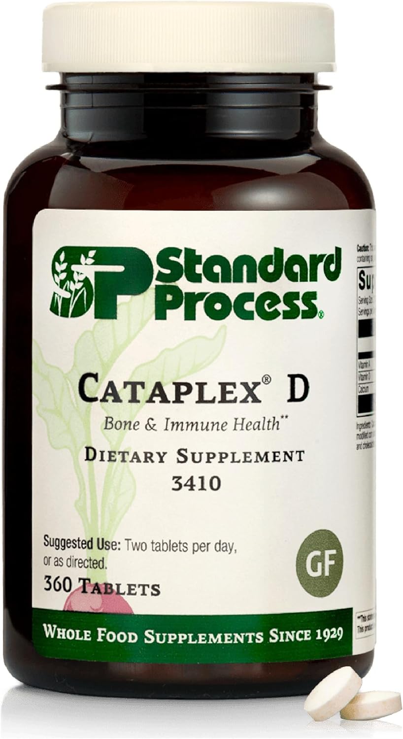 Standard Process Cataplex D - Supports Immune Function, Bone Density & Mineral Absorption - Immune Health Supplement with Vitamins A & D - Gluten-Free