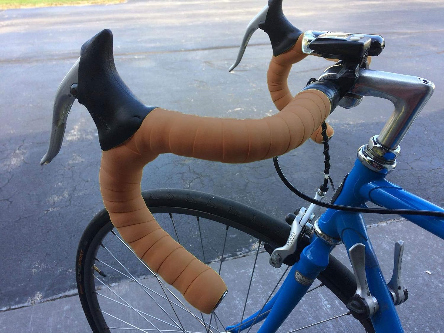 TOPCABIN® Camouflage Series Comfort Gel Road Bike Handlebar Tape Bike Bar Tape with Reflective Bar Plugs