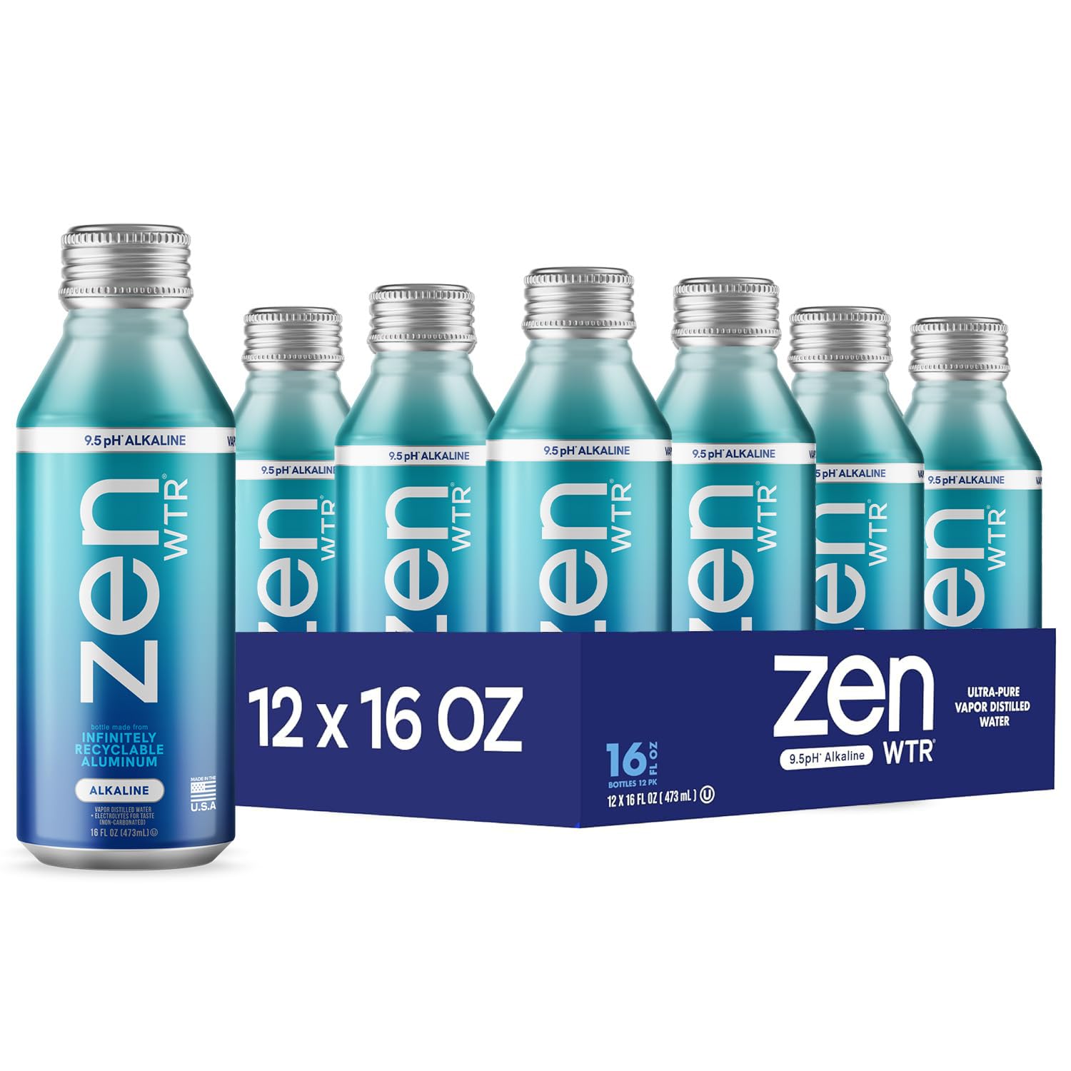 ZenWTR, Alkaline Water, 1.5 Liter