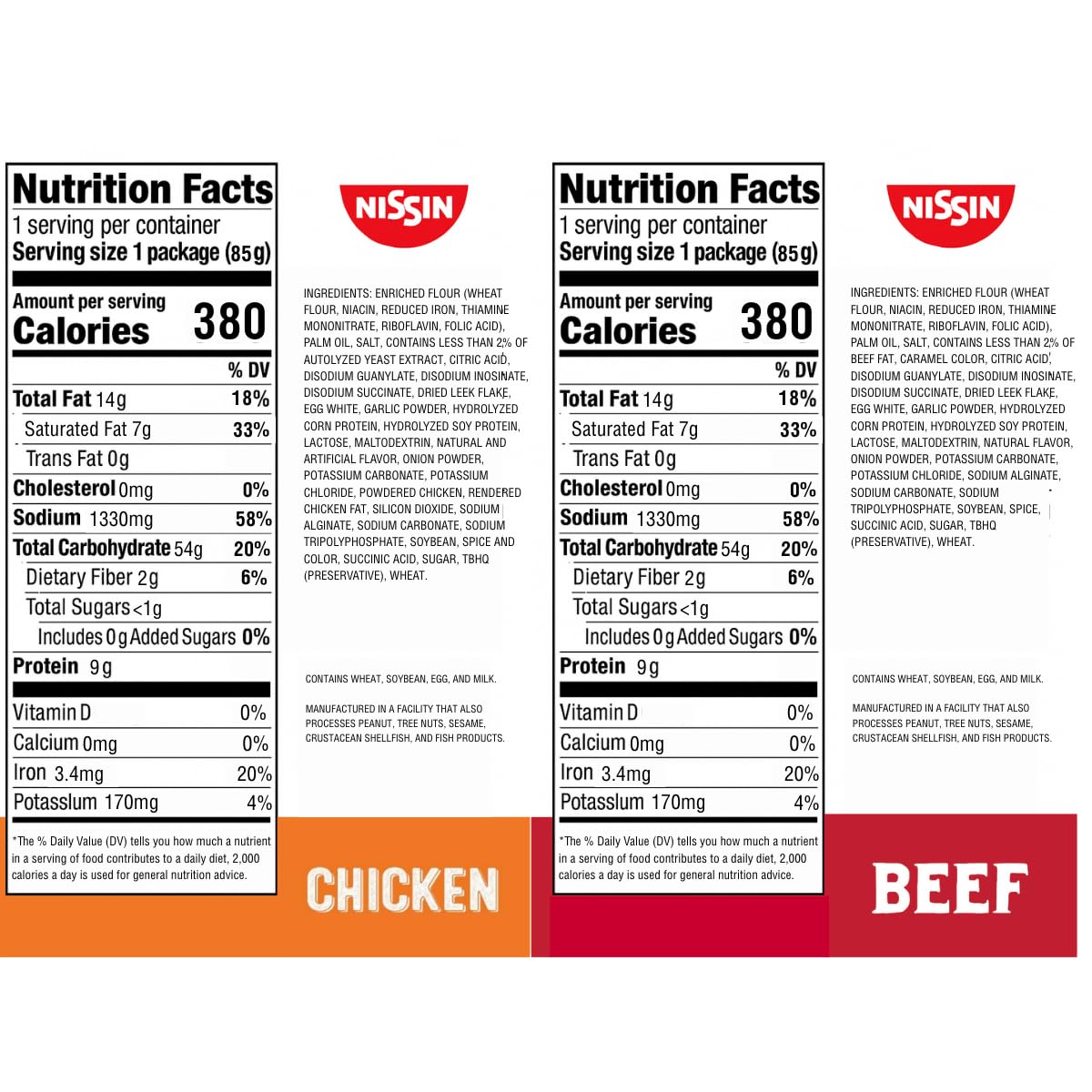 Nissin Top Ramen Noodle Soup, Chicken, 3 Ounce (Pack of 24) | Quick, convenient meal ready in minutes with just hot water.